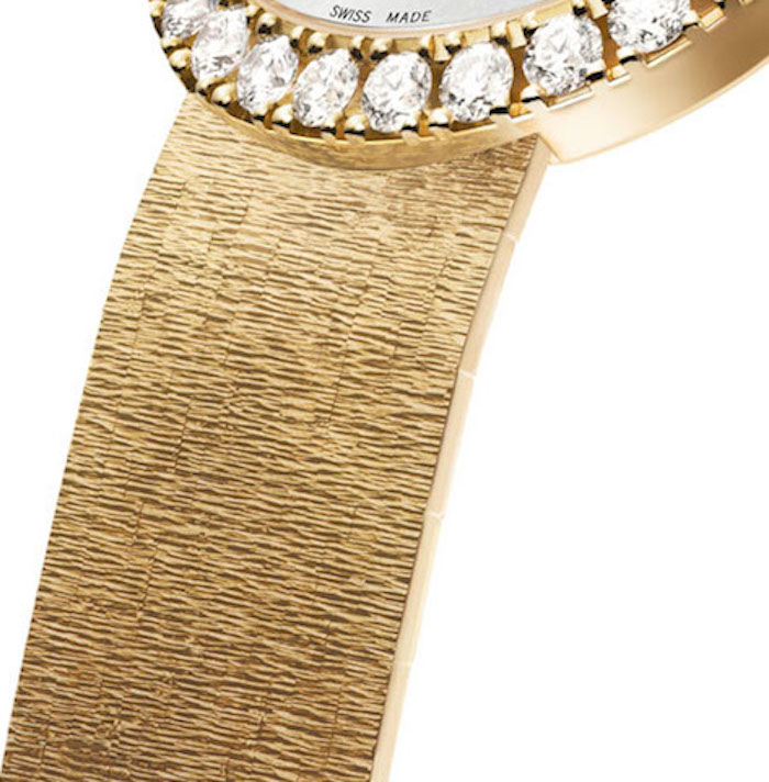 The diamonds on the Traditional Oval are individually claw-set and the bracelet is hand engraved over the course of two days.