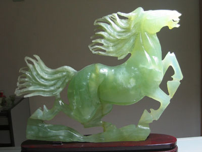 China is the biggest market for Myranmar jade, which is typically carved and made into sculptures or jewelry.