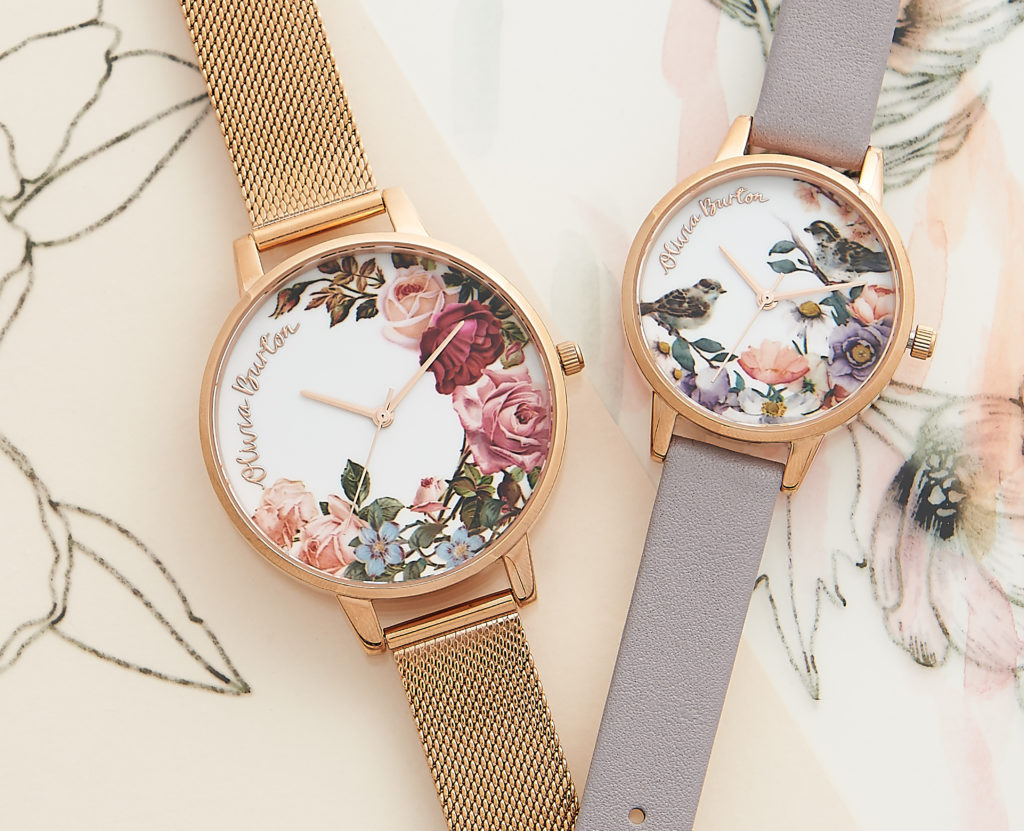 Movado Group's purchase of the Olivia Burton line will not affect the product. The  Group plans to keep the creative team in place. Shown here: Olivia Burton English Garden Rose watches