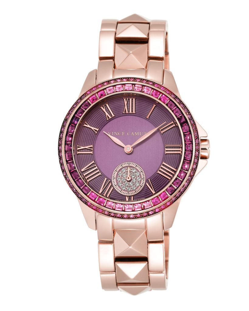 Vince Camuto watch with Swarovski crystals, $250.